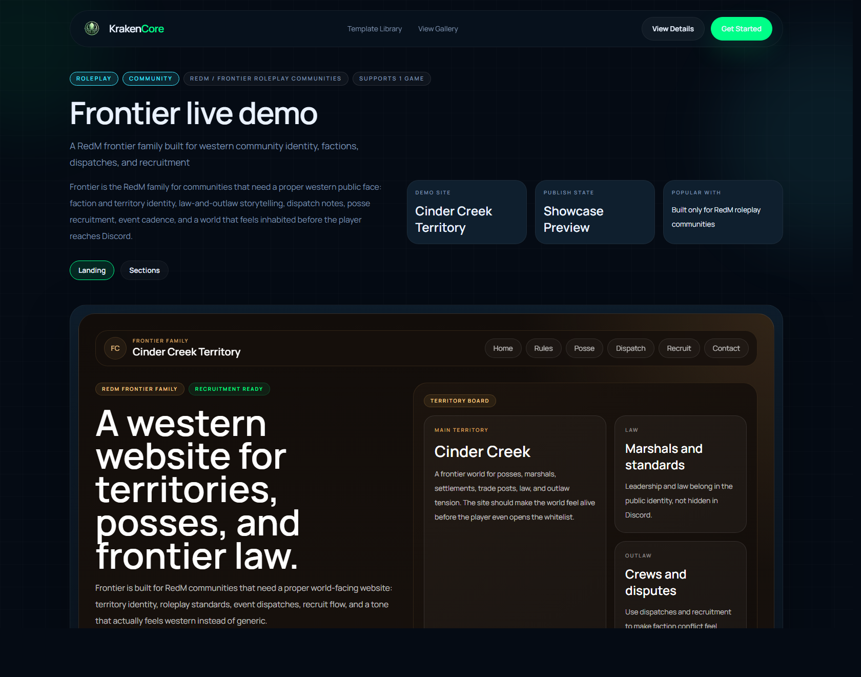 Frontier Landing